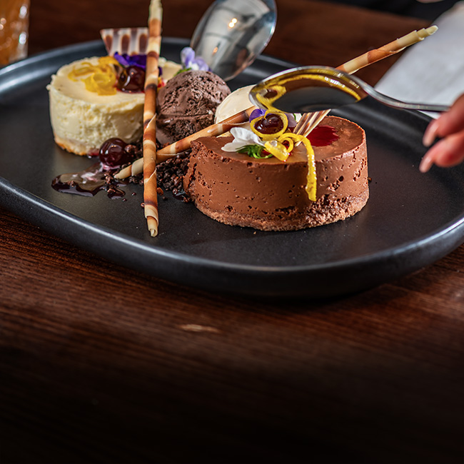 Dessert menu at The Seahorse