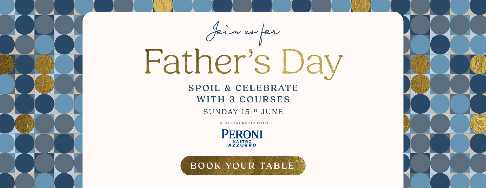 Father’s Day menu Guildford