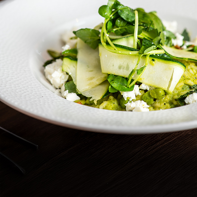 Vegan menu at The Seahorse