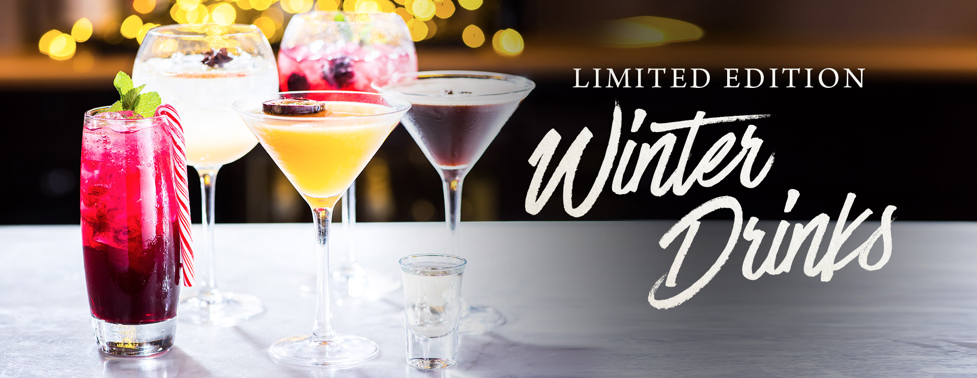 Winter cocktails and long drinks at The Seahorse