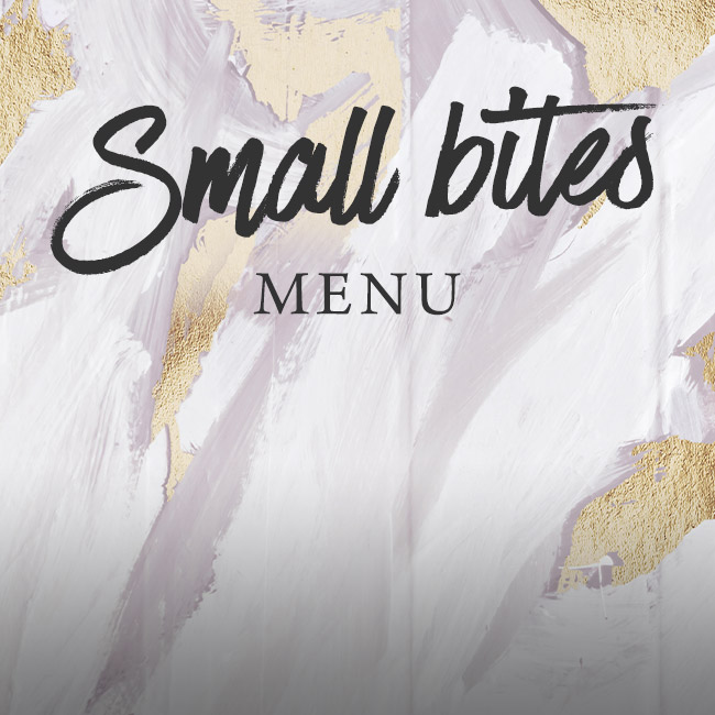 Small Bites menu at The Seahorse 